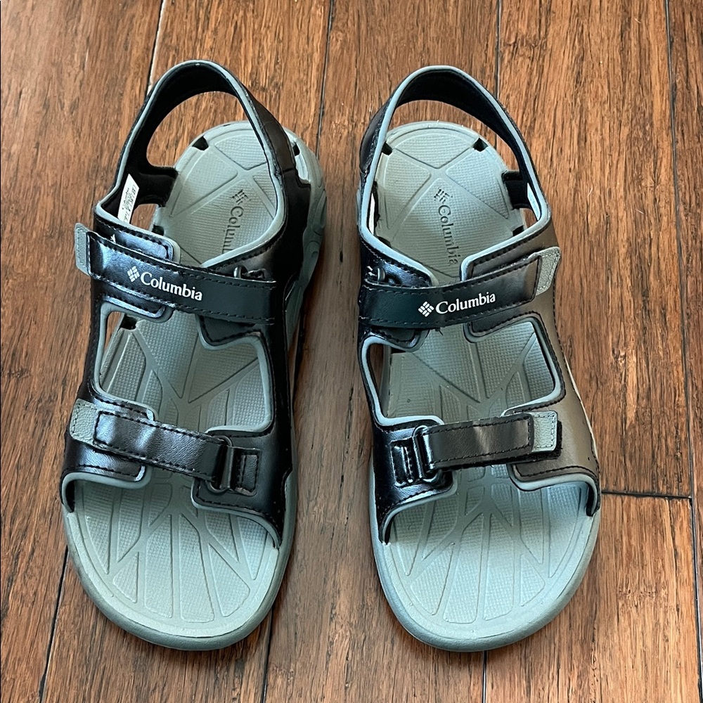 Columbia Kids' Black and Gray Sandals
